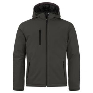 Clique Mens Padded Soft Shell Jacket / Dark Grey